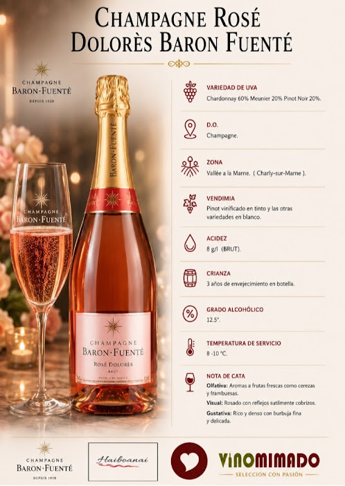 Champagne Rosé Dolores - Imagen 2