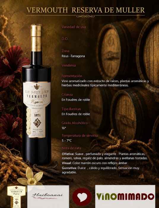 Vermouth Reserva De Muller - Imagen 2