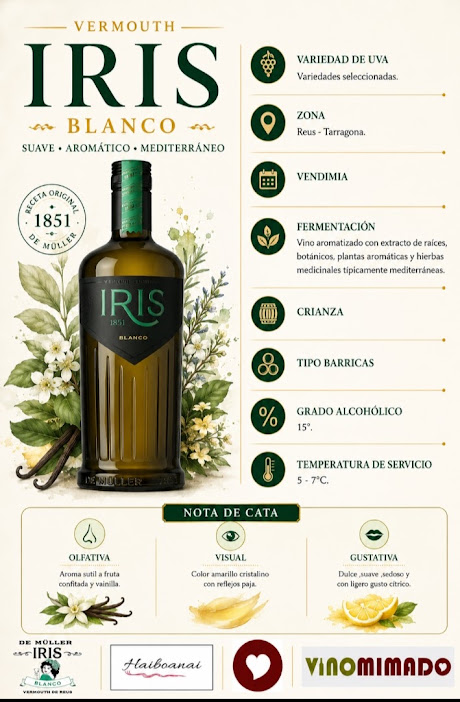 Vermouth Iris Blanco De Muller - Imagen 2