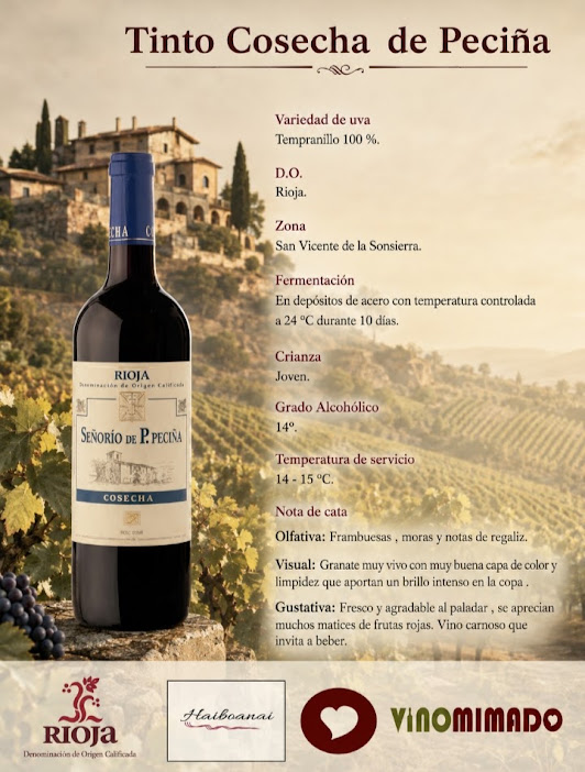 Señorío de P. Peciña Tinto Cosecha - Imagen 2