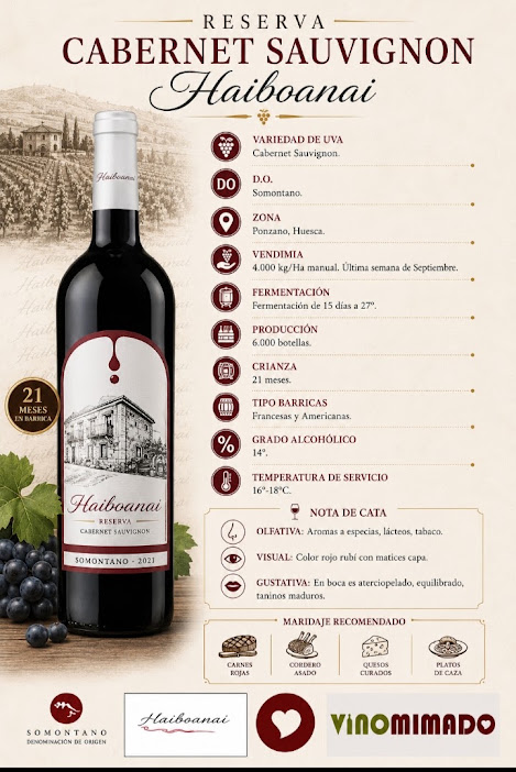 Reserva Cabernet Sauvignon Haiboanai - Imagen 2